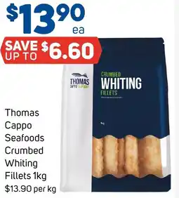 Foodland Thomas Cappo Seafoods Crumbed Whiting Fillets offer