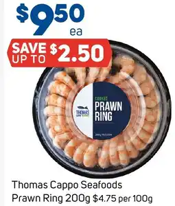 Foodland Thomas Cappo Seafoods Prawn Ring offer