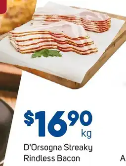 Foodland D'Orsogna Streaky Rindless Bacon offer