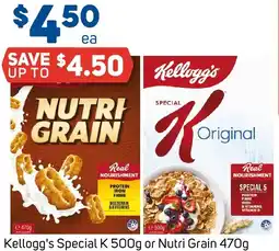 Foodland Kellogg's Special K or Nutri Grain offer