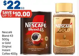 Foodland Nescafé Blend 43 or Gold Original Instant Coffee offer