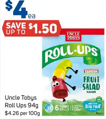 Foodland Uncle Tobys Roll Ups offer