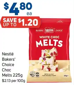 Foodland Nestlé Bakers' Choice Choc Melts offer