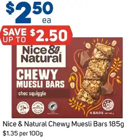 Foodland Nice & Natural Chewy Muesli Bars offer