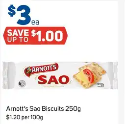 Foodland Arnott's Sao Biscuits offer