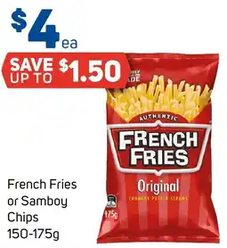 Foodland French Fries or Samboy Chips offer