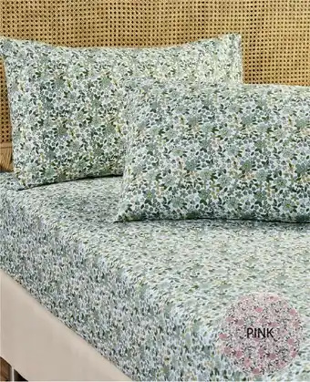 Spotlight Koo Fleur Fitted Sheet & Pillowcases offer