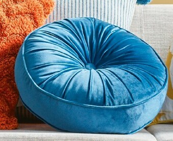 Spotlight 40% off Maddie Round Velvet Cushion offer