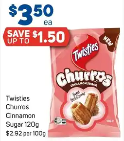 Foodland Twisties Churros Cinnamon Sugar offer