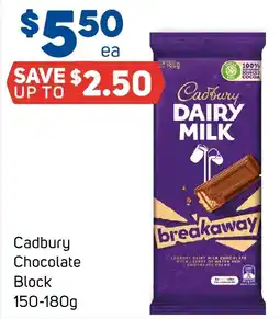 Foodland Cadbury Chocolate Block offer