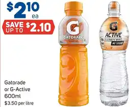 Foodland Gatorade or G-Active offer