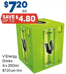 Foodland V Energy Drinks offer