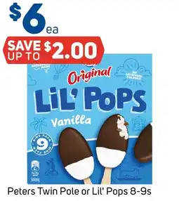 Foodland Peters Twin Pole or Lil' Pops 8-9s offer