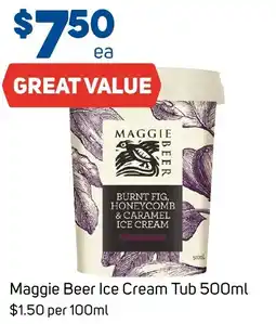 Foodland Maggie Beer Ice Cream Tub offer