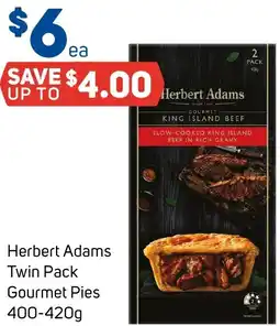 Foodland Herbert Adams Twin Pack Gourmet Pies offer