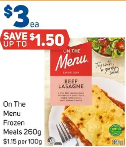 Foodland On The Menu Frozen Meals offer