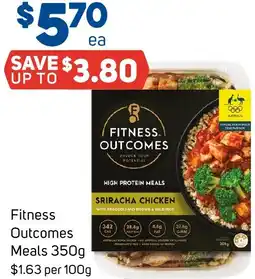 Foodland Fitness Outcomes Meals offer