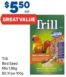 Foodland Trill Bird Seed Mix offer