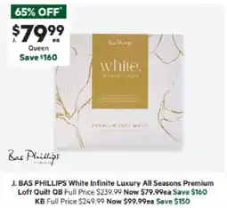 Harris Scarfe All Seasons Premium Loft Quilt QB offer