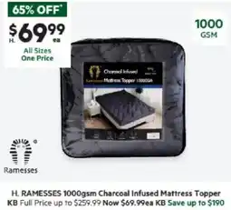 Harris Scarfe Charcoal Infused Mattress Topper offer