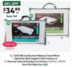 Harris Scarfe Comfortech Memory Foam Pillow offer