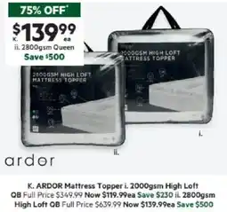 Harris Scarfe Mattress Topper offer