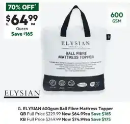 Harris Scarfe Ball Fibre Mattress Topper offer