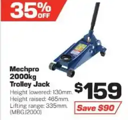 Repco Mechpro trolley jack offer