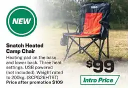 Repco Snatch Heated Camp Chair offer