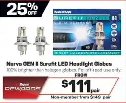 Repco Narva gen ii surefit led headlight globes offer