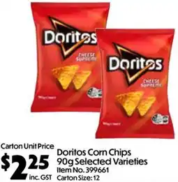 C-Store Distribution Doritos Corn Chips offer