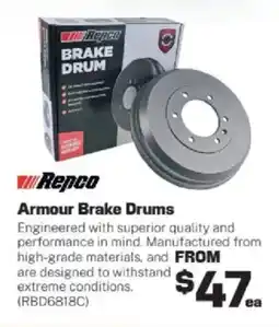 Repco Armour Brake Drums offer