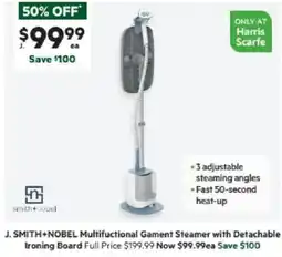 Harris Scarfe Multifuctional Gament Steamer with Detachable Ironing Board offer