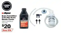 Repco Brake Fluid & One Man Brake Bleeder Combo offer