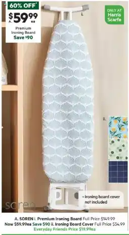 Harris Scarfe Premium Ironing Board offer