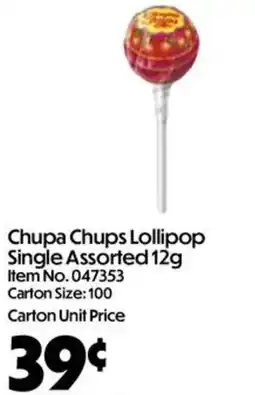 C-Store Distribution Chupa Chups Lollipop Single Assorted offer