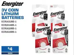 Burson Auto Parts Energizer 3v coin lithuim batteries offer