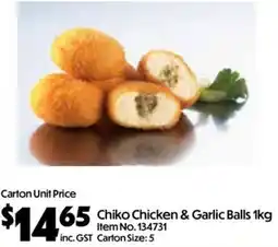 C-Store Distribution Chiko Chicken & Garlic Balls offer