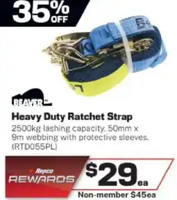 Repco Heavy Duty Ratchet Strap offer