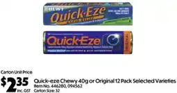C-Store Distribution Quick-eze Chewy or Original offer