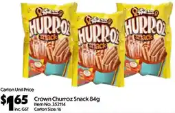 C-Store Distribution Crown Churroz Snack offer