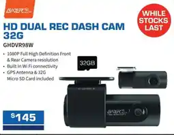 Burson Auto Parts Hd dual rec dash cam 32g offer
