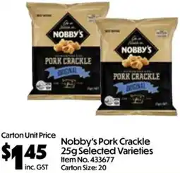 C-Store Distribution Nobby's Pork Crackle offer