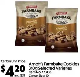 C-Store Distribution Arnott's Farmbake Cookies offer