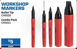 Burson Auto Parts Workshop markers offer