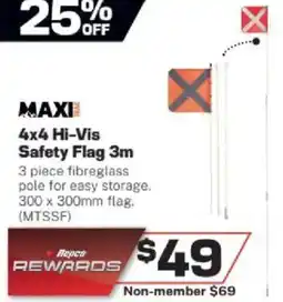 Repco 4x4 hi vis safety flag offer
