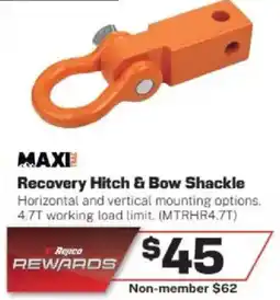 Repco Recovery Hitch & Bow Shackle offer