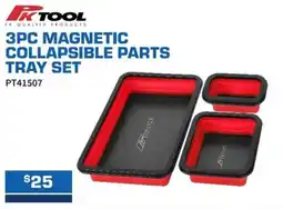 Burson Auto Parts 3pc magnetic collapsible parts tray set offer