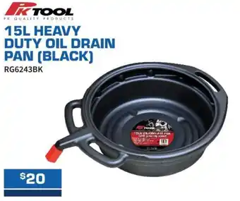 Heavy duty oil drain pan (black)