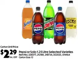 C-Store Distribution Pepsion or Solo offer